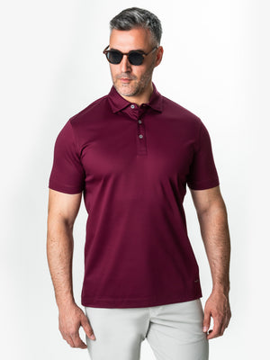 Tricou Polo Barbati Bordo Premium Din Bumbac Egiptean BMan284