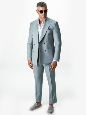 Costum Blue Sky Barbati De Vara Lana Vitale Barberis Super110 BMan0052