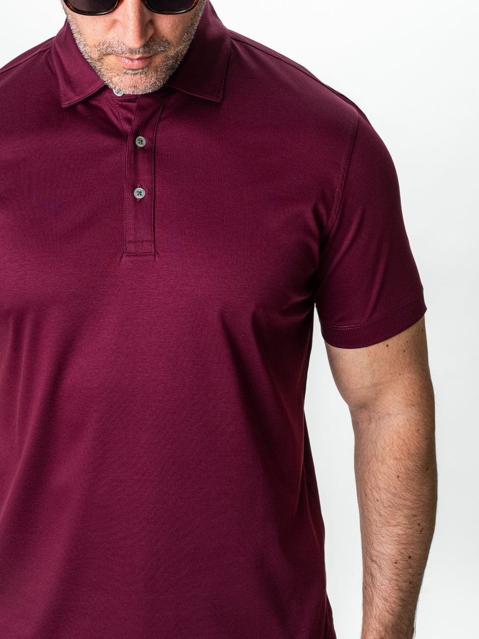 Tricou Polo Barbati Bordo Premium Din Bumbac Egiptean BMan284 (5)