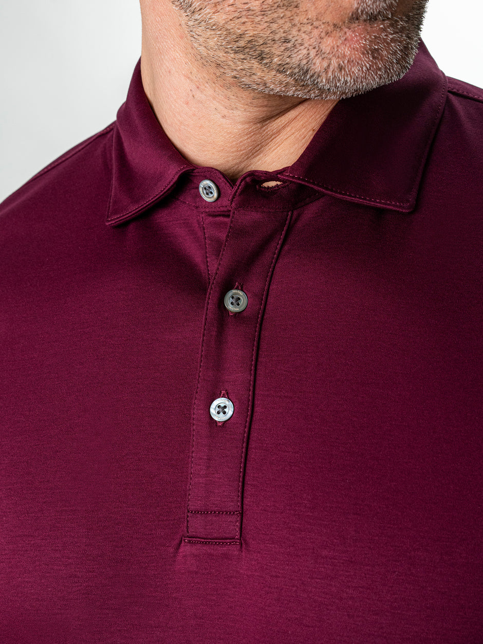 Tricou Polo Barbati Bordo Premium Din Bumbac Egiptean BMan284 (3)