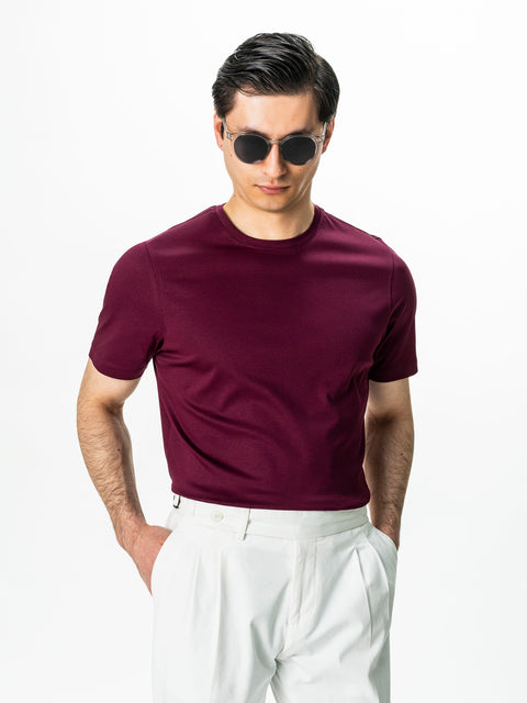 Tricou Premium Barbati Bordo 100% Bumbac Egiptean BMan278