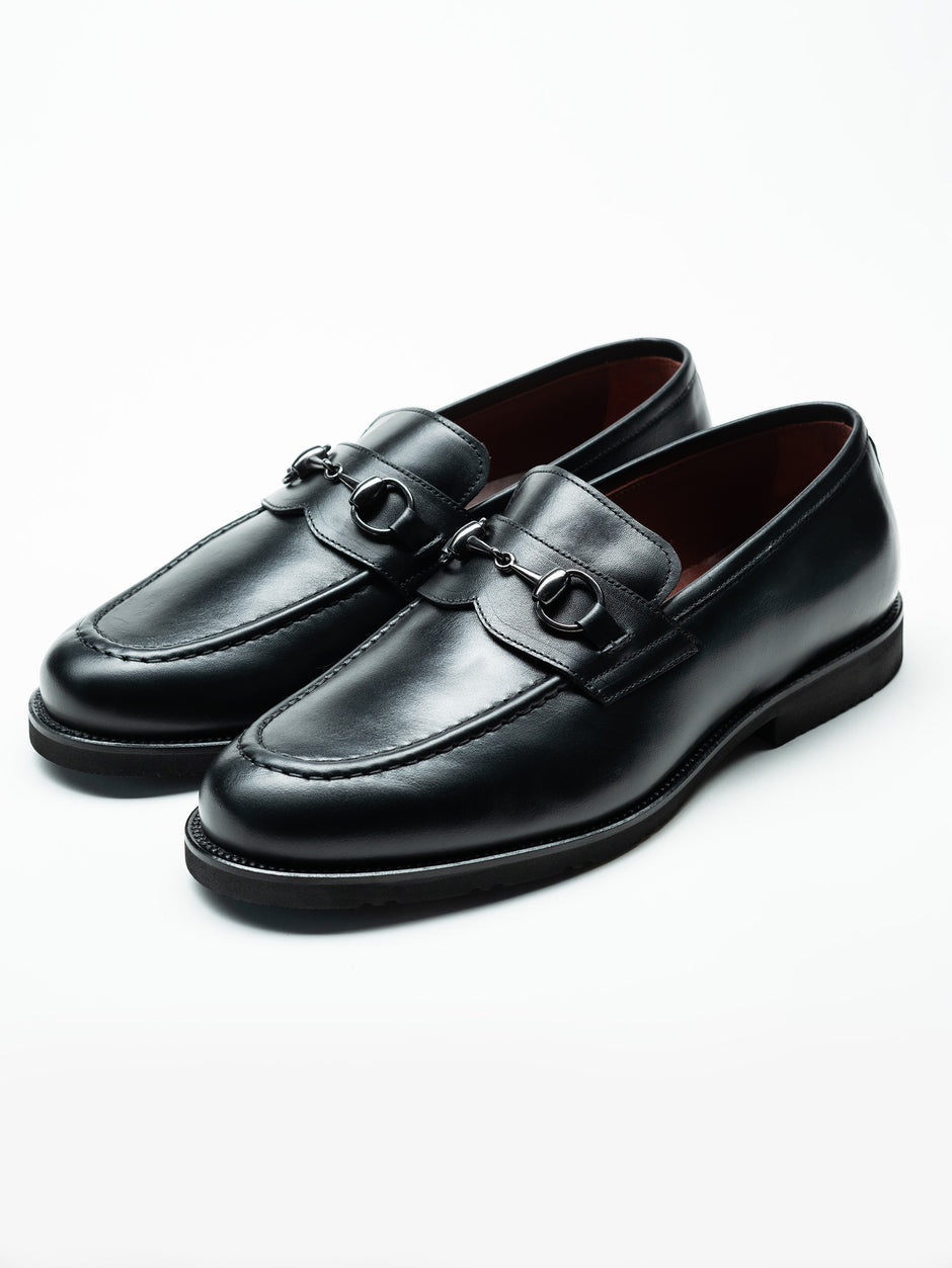 Mocasini Negru Barbati Din Piele Naturala Formal Loufer's Bman221 (2)