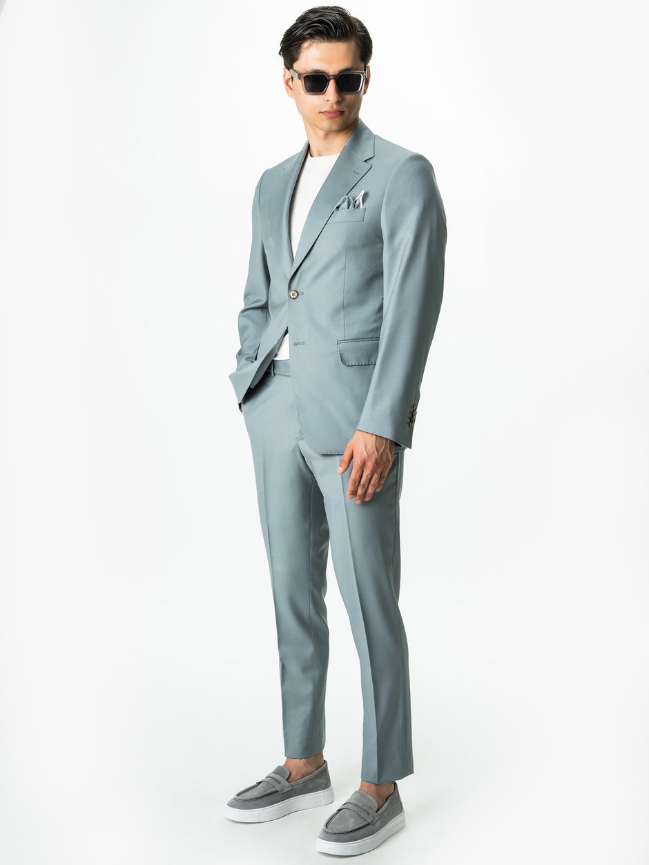 Costum Albastru Bleu Barbati De Vara Lana Vitale Barberis Super110 BMan0051 (5)