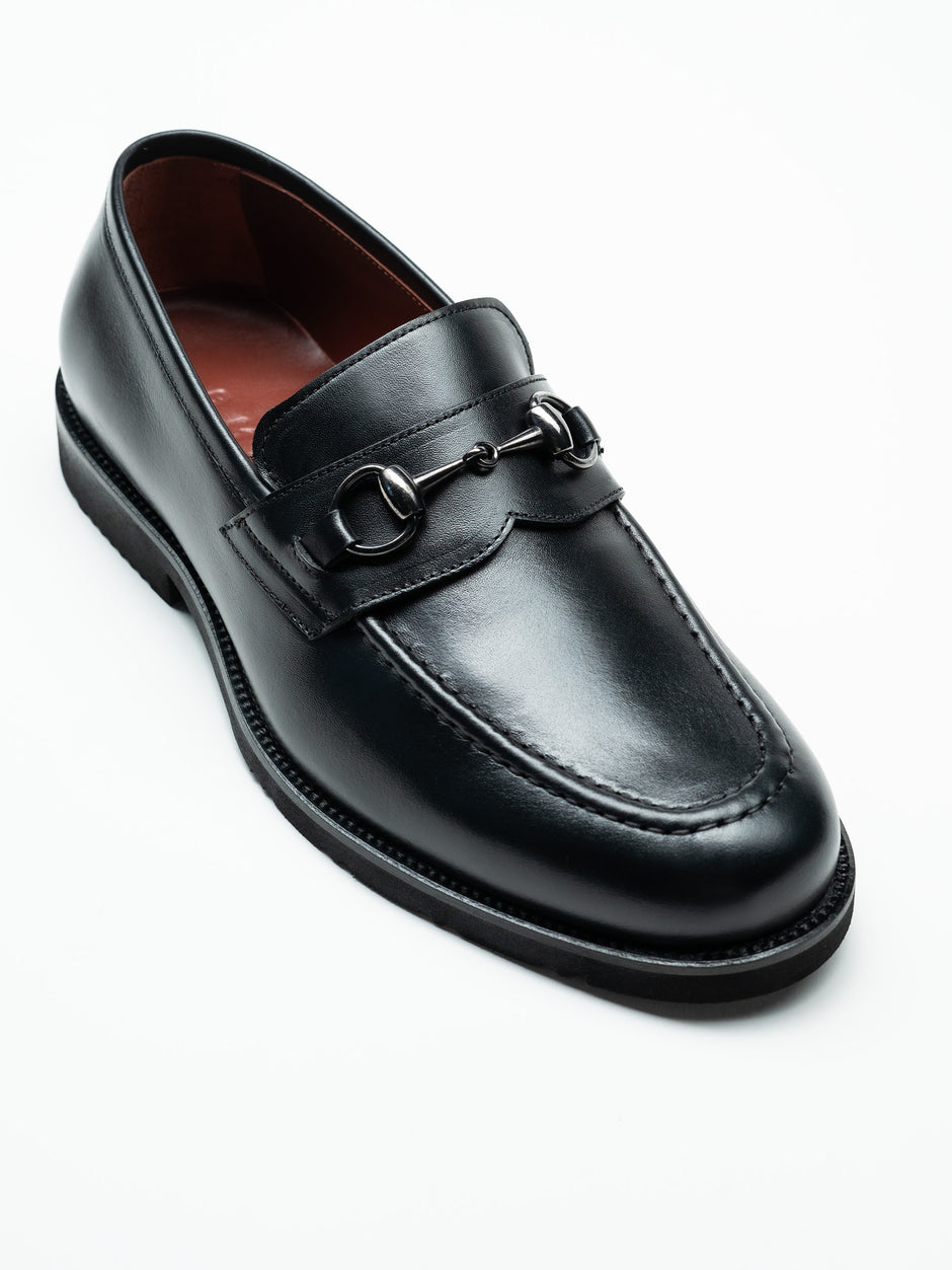 Mocasini Negru Barbati Din Piele Naturala Formal Loufer's Bman221 (8)