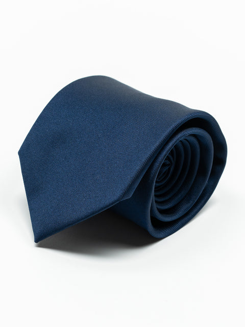 Cravata Eleganta Barbati Albastru Marine Simpla Aspect Mat BMan918