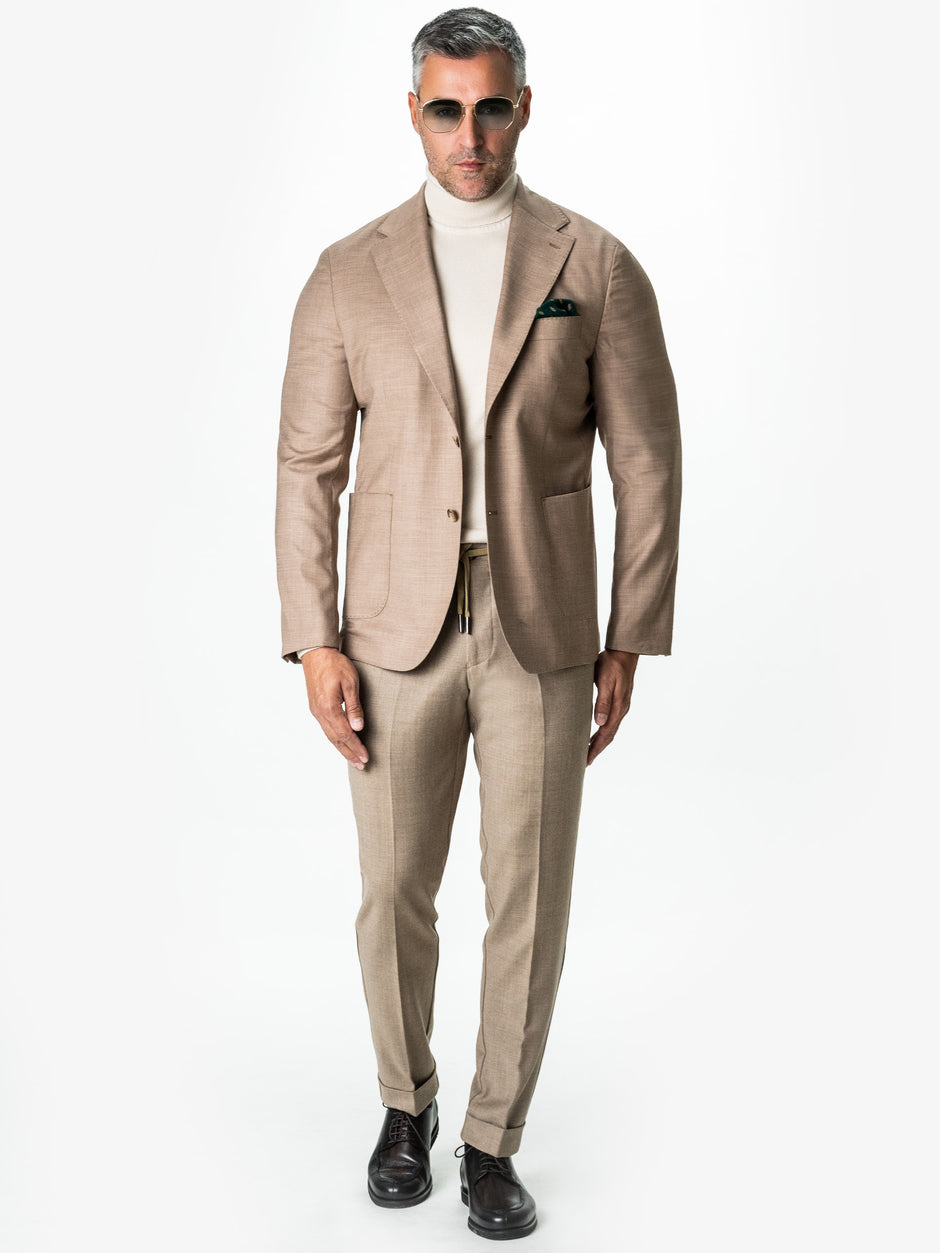 Tinuta Barbati Completa Smart Casual Camel Bman0303 (9)