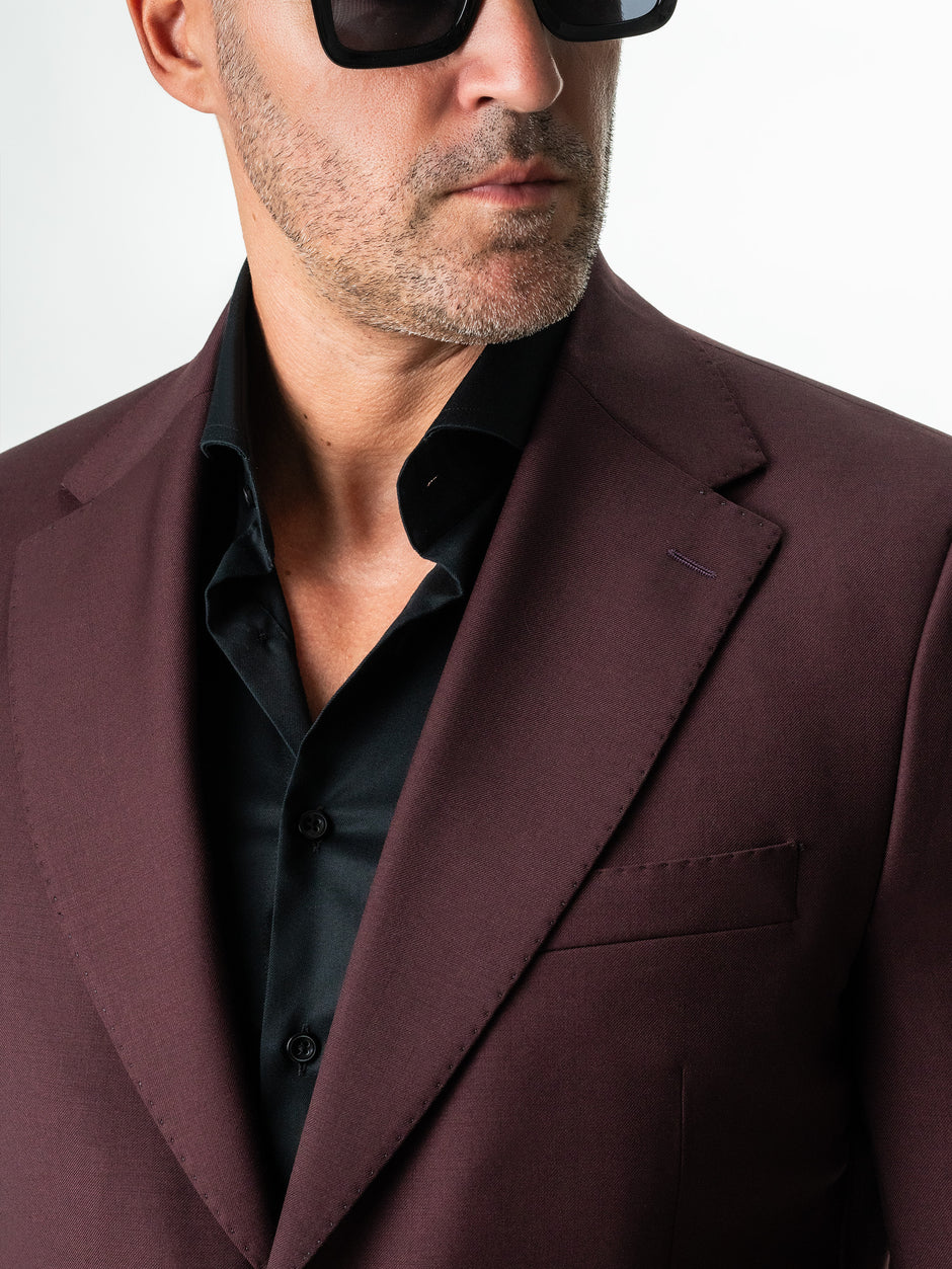 Costum Bordo Inchis Barbati De Vara Lana Vitale Barberis Super110 BMan0051 (6)