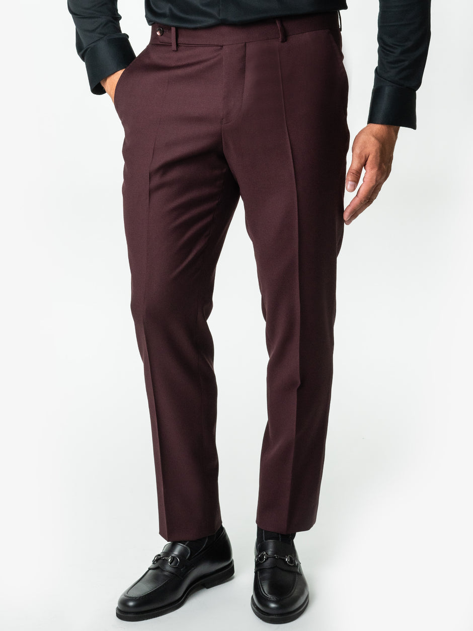 Costum Bordo Inchis Barbati De Vara Lana Vitale Barberis Super110 BMan0051 (8)