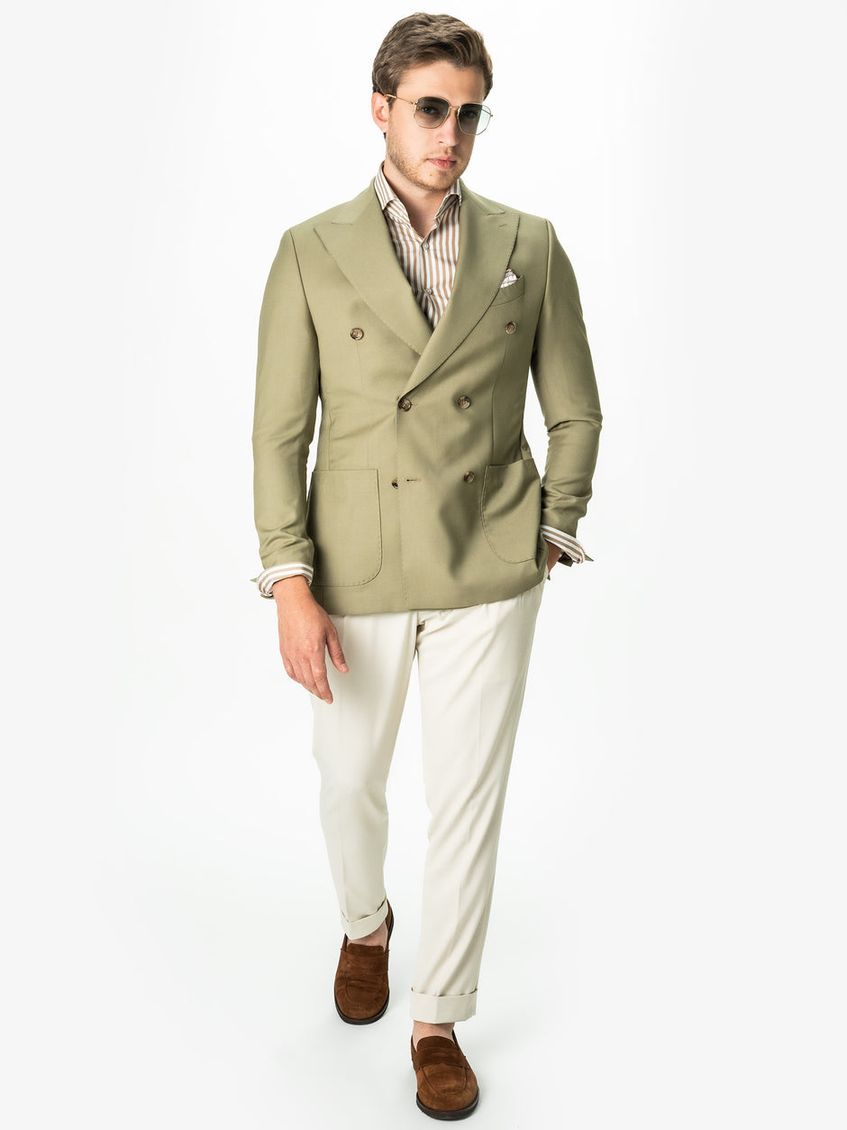 Sacou Doua Randuri Barbati Verde Maslin Lana Vitale Barberis Bman0029 (5)