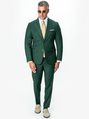 Costum Barbati Elegant Verde Brad Din Lana Sarto BMan0018